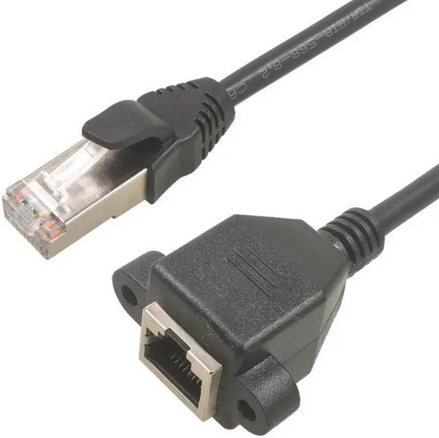 Alt view image 2 of 6 - 1M Cat6 Ethernet Extension Cable RJ45 Cat 6 Male to Female Rj45 Ethernet Lan Network Cable Adapter for PC Laptop