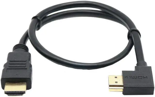 Alt view image 6 of 6 - HDMI Male to Male Cable Cord Converter For XBOX HDTV DVD Video HDMI Down & Up & Left & Right Angled  90 degree HDMI cable