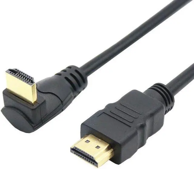Alt view image 5 of 6 - HDMI Male to Male Cable Cord Converter For XBOX HDTV DVD Video HDMI Down & Up & Left & Right Angled  90 degree HDMI cable