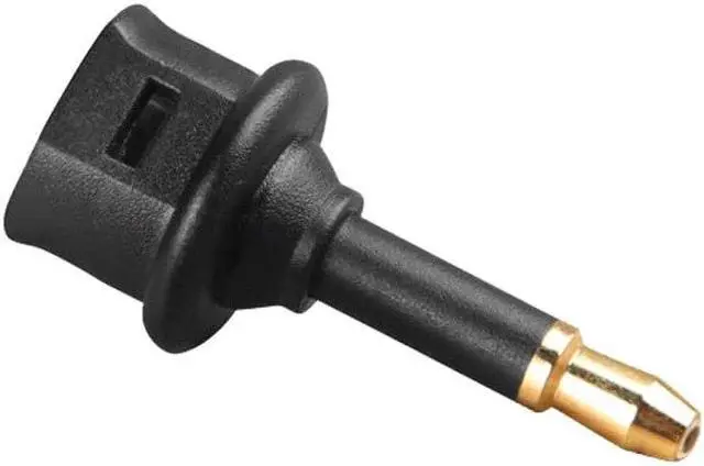 Alt view image 3 of 4 - 2 Pcs Toslink Female To 3.5mm Male Mini Audio Plug Digital Optical Adapter Converter