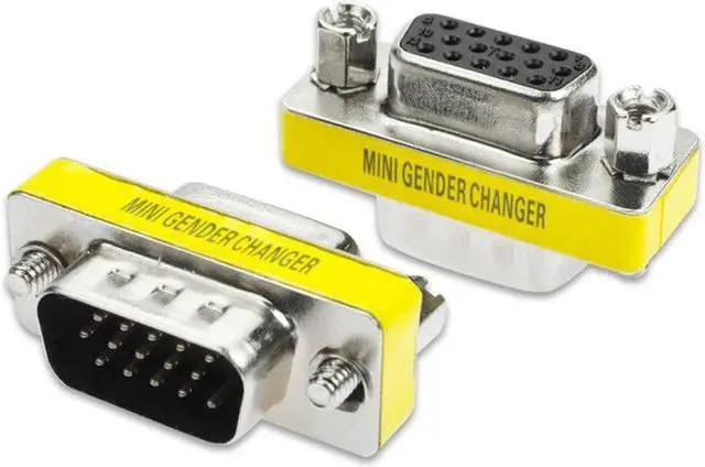 Alt view image 2 of 2 - 1PCS VGA/SVGA 15 pin Port Connector Saver VGA Adapter Female to VGA Male D-sub for Monitors HDTV's Projectors VGA Splitters