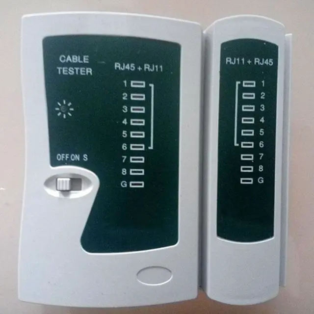 Alt view image 2 of 3 - RJ11 RJ45 Network Cable Tester Handheld LAN Cable Tester Wire Telephone Line Detector Tracker Networking Tool