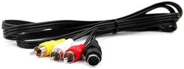 Alt view image 3 of 3 - 7 pin 5 ft S-Video to 3 RCA TV Male Cable Adapter Cord for Laptop