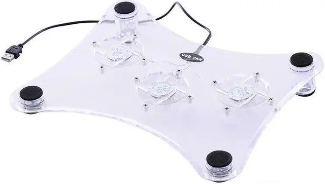 Main image of NEW USB 3 FAN TRANSPARENT NOTEBOOK LAPTOP COOLING COOLER PAD STAND