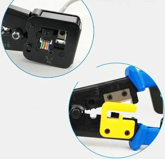 Alt view image 5 of 5 - Networking Pliers RJ45 RJ11 Crimping Cable Stripper Crimper RJ45 Pressing Line Clamp Pliers