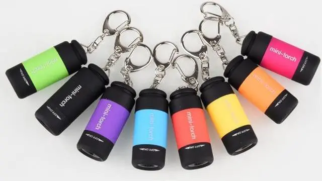 Alt view image 3 of 5 - New Waterproof USB Light Rechargeable LED Flashlight Lamp Pocket Keychain Mini Torch