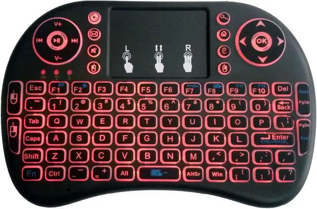 Alt view image 3 of 4 - New 3 Color 2.4GHz Backlit Wireless i8 Keyboard Touchpad Fly Air Mouse For PS3 PC TV