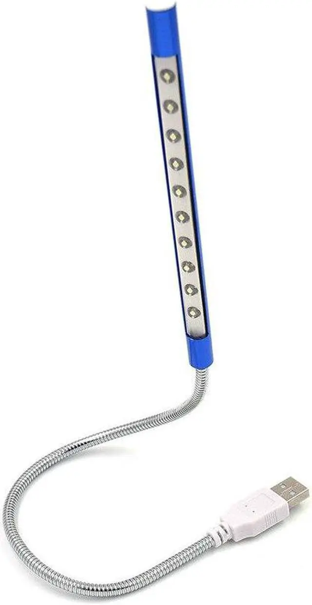 Alt view image 5 of 6 - LED USB Reading Lamps Light Book Mini Night Bulb Table Lamps Flexible Portable Power Bank Reading Desktop For PC 10LED