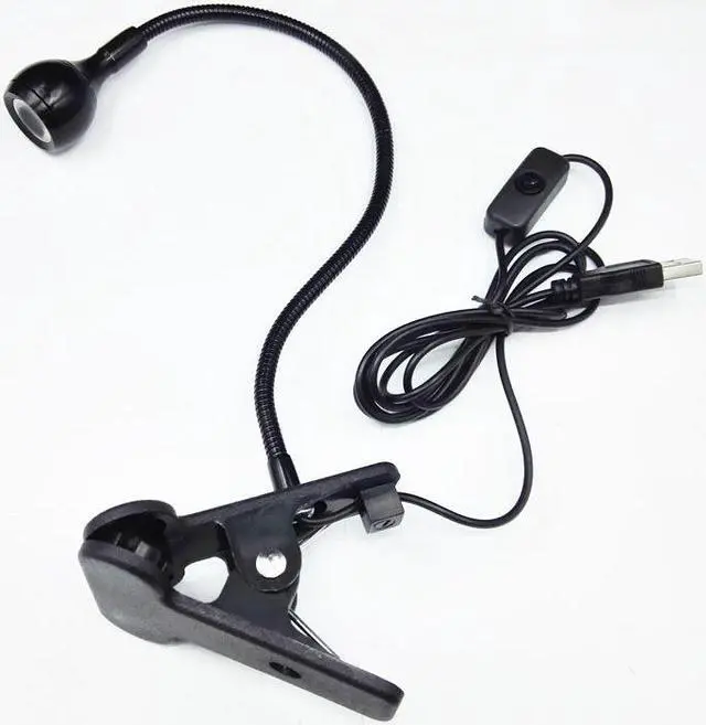 Alt view image 2 of 6 - Mini Students Portable Flexible Clip-on Reading LED Light Desk Lamp Eye-Protection USB Gadgets With ON/OFF Switch For Laptop