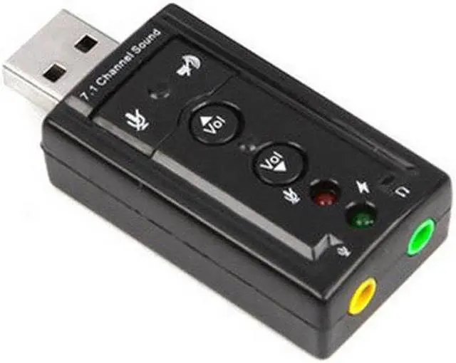 Main image of USB 7.1 External Sound Card USB to Jack 3.5mm Headphone Audio Adapter Micphone Sound Card For Mac Win Compter Android Linux