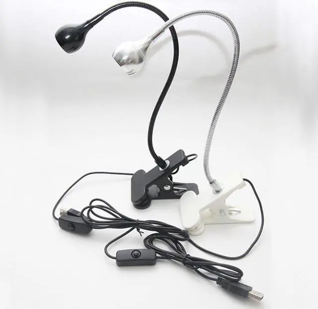 Main image of Mini Students Portable Flexible Clip-on Reading LED Light Desk Lamp Eye-Protection USB Gadgets With ON/OFF Switch For Laptop