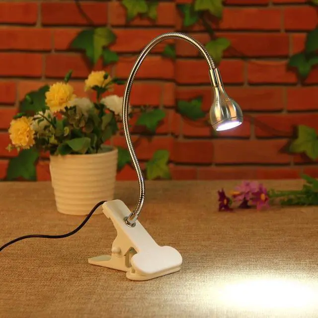 Alt view image 5 of 6 - Mini Students Portable Flexible Clip-on Reading LED Light Desk Lamp Eye-Protection USB Gadgets With ON/OFF Switch For Laptop