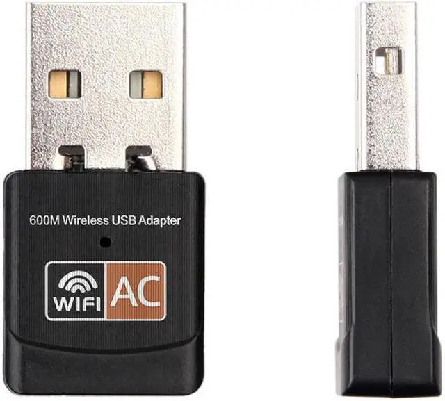 Alt view image 2 of 6 - Dual Band 2.4+5Ghz usb Lan Ethernet Receiver 802.11ac USB Wireless WiFi Adapter 600Mbps Wifi Antenna PC Network Card