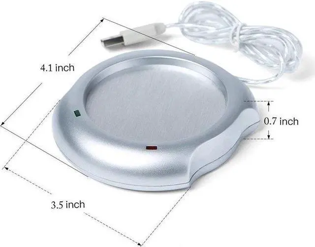 Alt view image 4 of 4 - Portable USB Electric Cup Warmer Tea Coffee Beverage Cup Heating Pad Mat Warm Celsius Degree