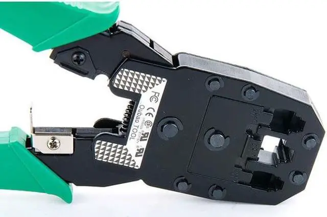Alt view image 3 of 5 - RJ45 RJ11 RJ12 CAT5 CAT5e Portable LAN Network Repair Tool Kit Utp network cable tester Plier Crimping tool Plug 8pcs/set