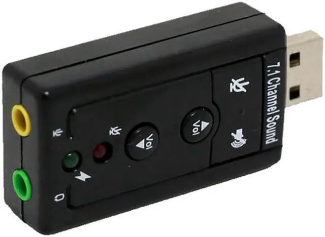 Alt view image 3 of 4 - USB 7.1 External Sound Card USB to Jack 3.5mm Headphone Audio Adapter Micphone Sound Card For Mac Win Compter Android Linux