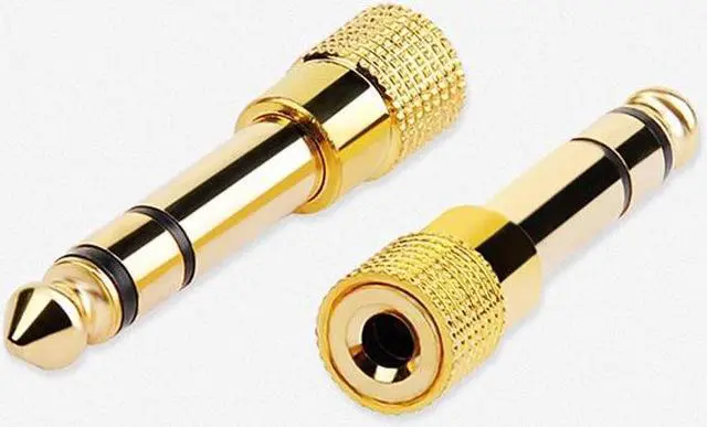 Alt view image 4 of 4 - 6.5MM Male to 3.5MM Female Jack Plug Audio Headset Microphone Guitar Recording Adapter 6.5 3.5 Converter Aux Cable Gold Plated