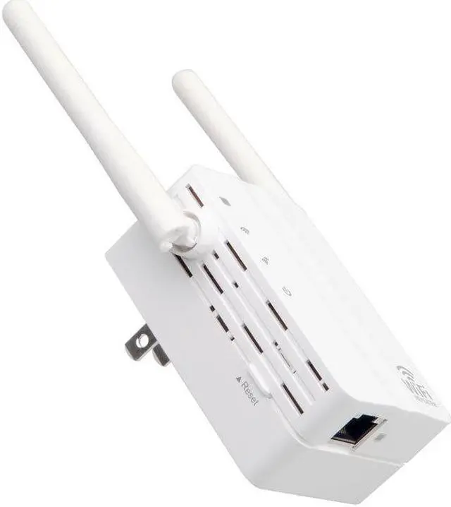 Alt view image 2 of 6 - High Flexibility 300Mbps Wireless-N Range Extender WiFi Repeater Signal Booster Network Wireless Router White