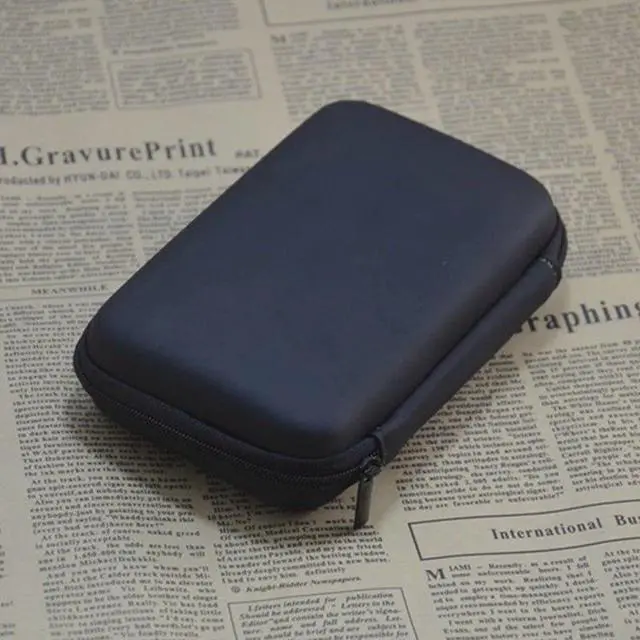 Alt view image 5 of 5 - Portable 2.5 Inch HDD Protection Box Fashion Portable Zipper External Standard 2.5 GPS Hard Disk Drive Device Storage Box