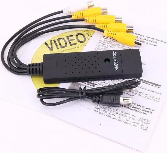 Alt view image 2 of 4 - 4 Channel USB2.0 USB Video Capture Grabber card to VHS to DVD recorder Capture Adapter