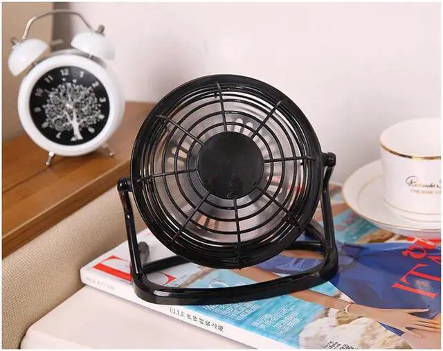 Alt view image 2 of 4 - DC 5V USB Portable Small Desk 4 Blades Cooler Cooling Fan USB Mini Fans Operation Super Mute Silent PC Laptop Notebook