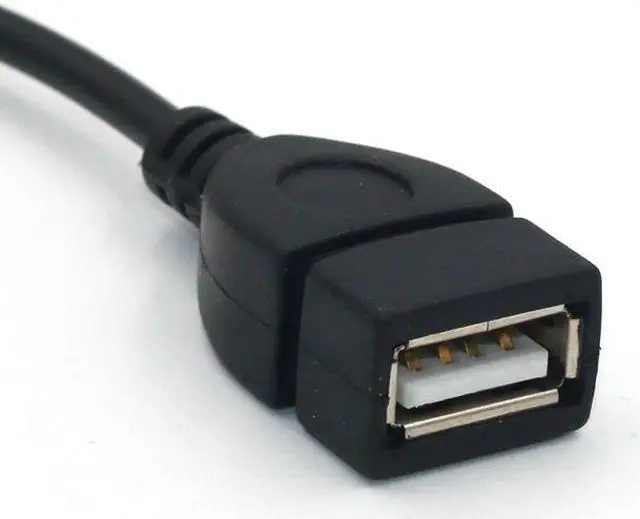 Alt view image 4 of 4 - 3.5mm Male Audio AUX Jack to USB 2.0 Type A Female OTG Converter Adapter Cable