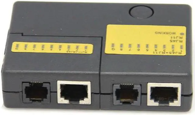 Alt view image 3 of 5 - New Pocket LED Ethernet 4 Port RJ45 RJ11 Cat5 Network LAN Cable Tester