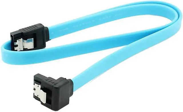 Alt view image 3 of 6 - High Speed Straight Right Angle 6Gbps SATA 3.0 Cable 6GB/s SATA III SATA 3 Cable Flat Data Cord for HDD SSD
