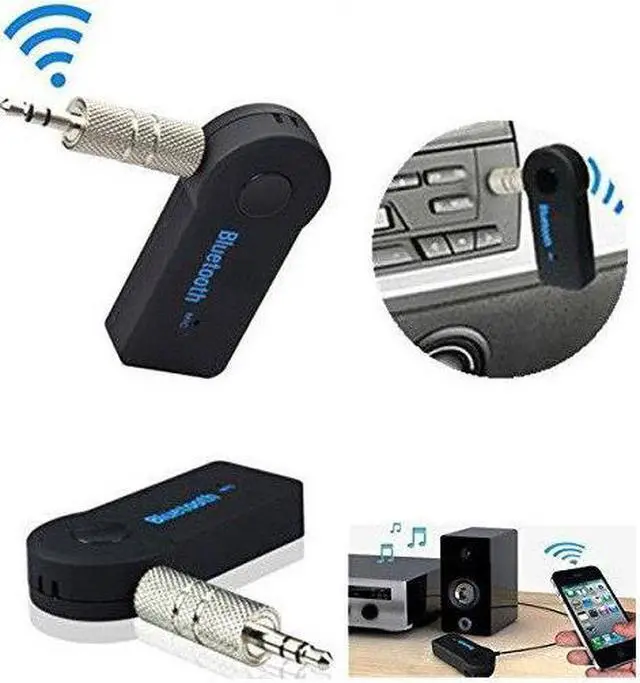 Alt view image 4 of 6 - Wireless Bluetooth Receiver Adapter Dongle Mini 4.1 Stereo 3.5mm Jack for Car Computer Music Audio Aux For Headphone Handsfree