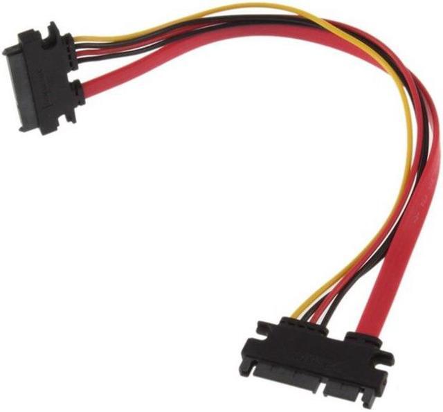 Alt view image 2 of 6 - 22Pin SATA Cable Male to Female 7+15 Pin Serial ATA SATA Data Power Combo Extension Cable Connector Conterver