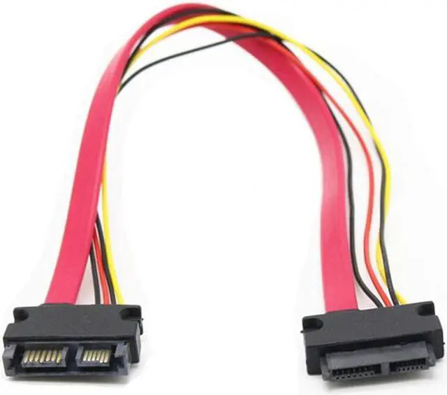 Alt view image 5 of 5 - 7+6pin SATA Cable to 6+7pin Serial ATA SATA Data Power Cable M/F Notebook Drives Extension Cable Connector Conterver 50cm