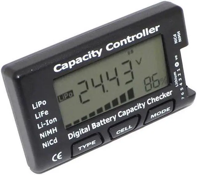 Main image of Digital Battery Capacity Checker RC CellMeter 7 For LiPo LiFe Li-ion NiMH Nicd Network tool