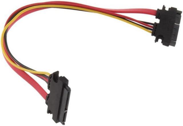 Alt view image 3 of 6 - 22Pin SATA Cable Male to Female 7+15 Pin Serial ATA SATA Data Power Combo Extension Cable Connector Conterver