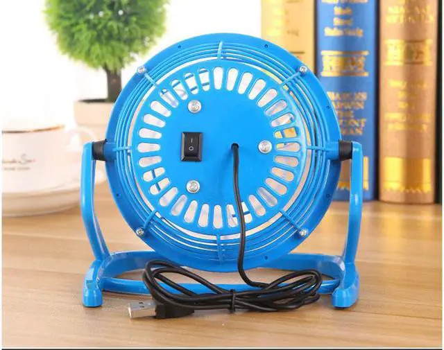 Alt view image 3 of 4 - DC 5V USB Portable Small Desk 4 Blades Cooler Cooling Fan USB Mini Fans Operation Super Mute Silent PC Laptop Notebook