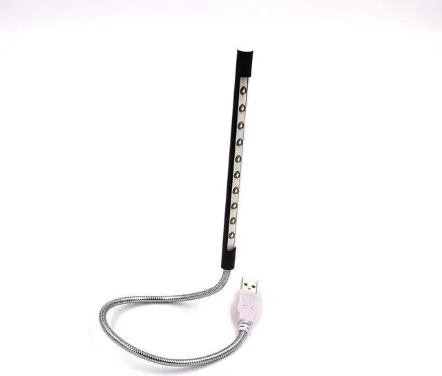 Alt view image 6 of 6 - LED USB Reading Lamps Light Book Mini Night Bulb Table Lamps Flexible Portable Power Bank Reading Desktop For PC 10LED