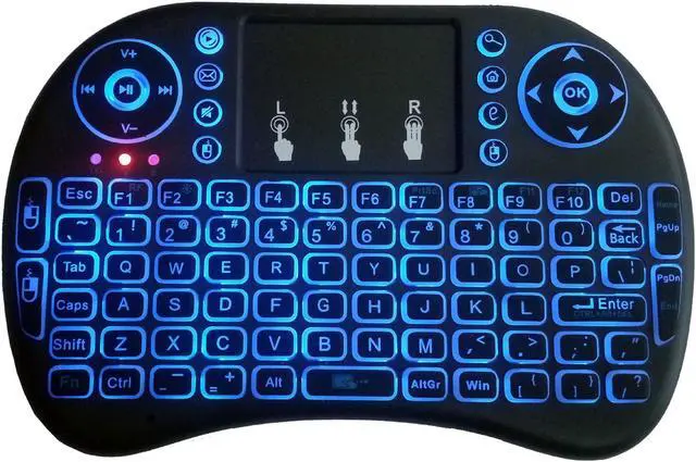 Alt view image 4 of 4 - New 3 Color 2.4GHz Backlit Wireless i8 Keyboard Touchpad Fly Air Mouse For PS3 PC TV