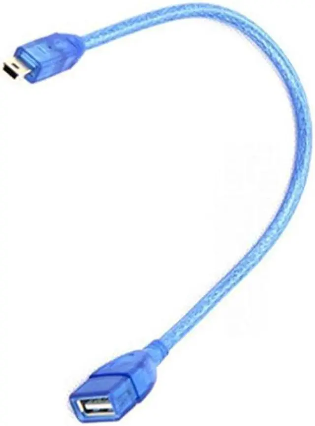 Alt view image 2 of 2 - connector cable,USB A Female to Mini 5Pin USB Male Cable copper core,30cm, Car MP3 Connector