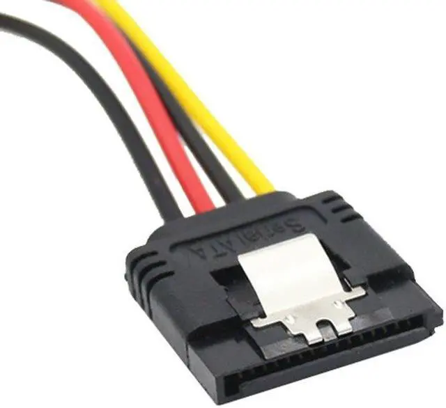 Alt view image 4 of 4 - 20cm 15pin Male to Female SATA hard disk Power Extension Cable Sata M to Sata F cable for HDD for PC