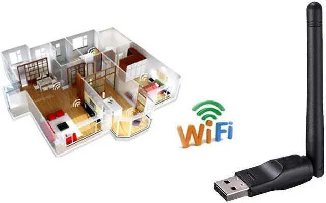 Alt view image 4 of 4 - USB 2.0 WiFi Wireless Network Card 150M 802.11 b/g/n LAN Adapter with rotatable Antenna