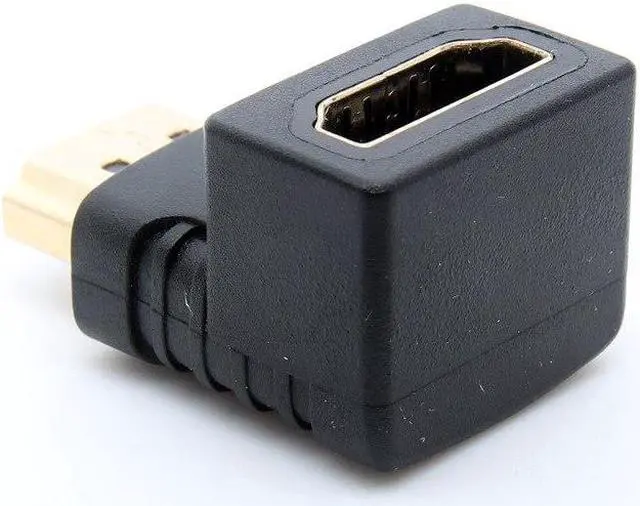 Alt view image 3 of 3 - HDMI Cable Adapter 90 Degree Angle HDMI Male to HDMI Female for 1080P HDTV Cable Adaptor Converter Extender