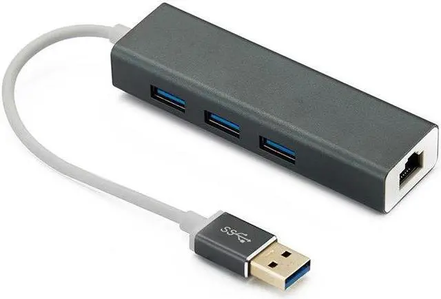 Main image of USB3.0 Hub Gigabit Ethernet Network Adapter+3 Port Hub USB 3.0 To RJ45 10/100/1000M Lan Card For Macbook Windows 10