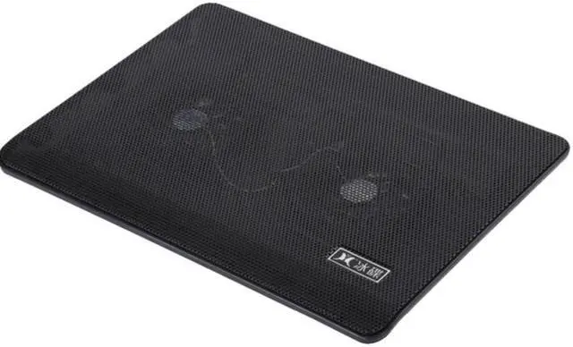 Alt view image 2 of 3 - 2 Fan USB Laptop Cooler Cooling Pad Base LED Notebook Cooler Computer USB Fan Stand For Laptop PC 14 inches or less