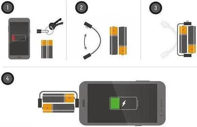 Alt view image 5 of 5 - 1Pc Portable Magnetic AA/AAA Battery Micro USB Emergency Charger for Android Phone
