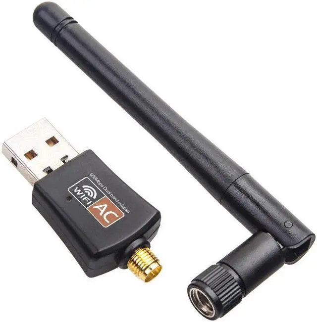 Alt view image 2 of 5 - Wireless USB Wifi Network Card 600M 802.11ac Dual Band Lan Adapter for Windows XP/Vista/7/8.1/10 Mac OS