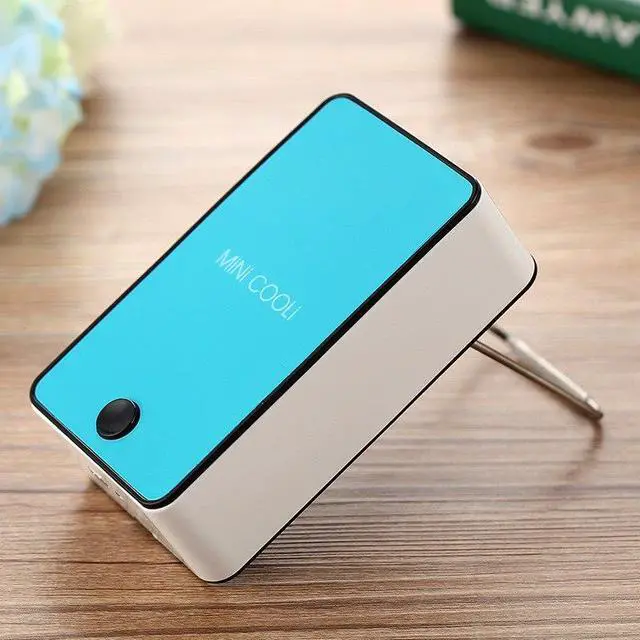 Alt view image 6 of 6 - New Mini Air Conditioner Fan Portable Small Fan USB  Rechargeable Cooler Fan Mini Portable USB Hand Held Fans