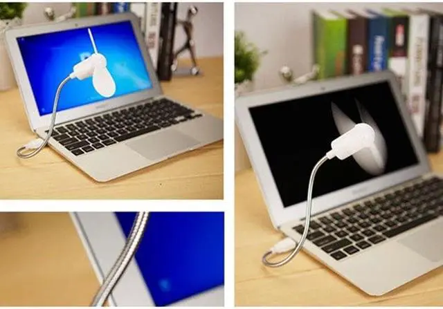 Alt view image 5 of 6 - Flexible USB Mini Cooling Fan Cooler For Laptop Desktop PC Computer notebook
