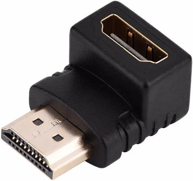 Alt view image 5 of 6 - HDMI Cable Adapter 90/270 Degree Angle HDMI Male to HDMI Female for 1080P HDTV Cable Adaptor Converter Extender