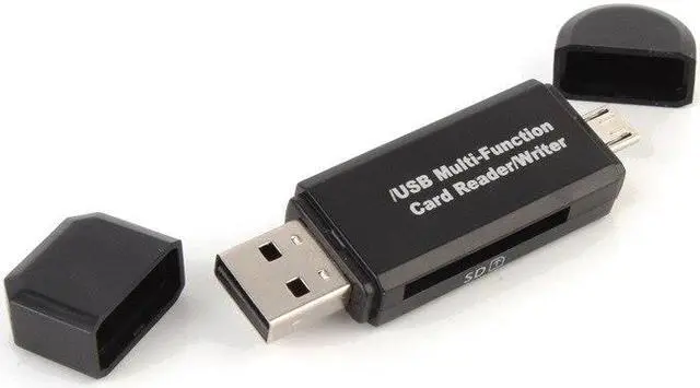Alt view image 6 of 6 - 2 In 1 USB OTG Card Reader Flash Drive High-speed USB 2.0 Universal OTG TF/SD Card for Android phone Computer Extension Headers