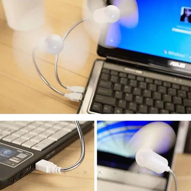 Alt view image 6 of 6 - Flexible USB Mini Cooling Fan Cooler For Laptop Desktop PC Computer notebook