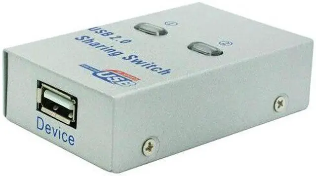 Alt view image 3 of 3 - PC Computer USB 2.0 Auto / Manual Sharing Switch Hub 2 Port Adapter for Printer Scanner Plotter sharing adapter